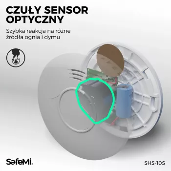 SAFEMI SHS-10W WiFi suitsuandur - Fotoelektriline, 85dB, Tuya Smart, 2-aastane aku, EN14604
