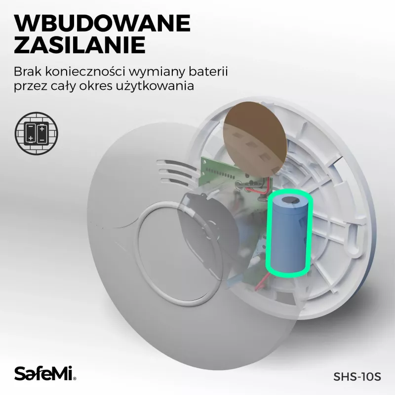 SAFEMI SHS-10W WiFi suitsuandur - Fotoelektriline, 85dB, Tuya Smart, 2-aastane aku, EN14604