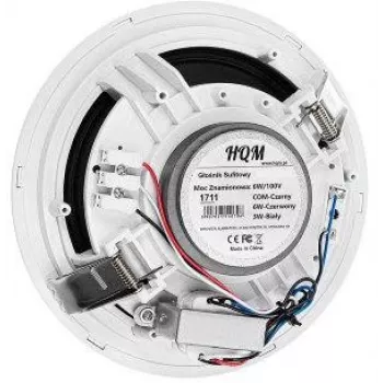 HQM HQM-SO616 6W Lagede kõlar - 100V liin, 6,5 inch draiver, valge