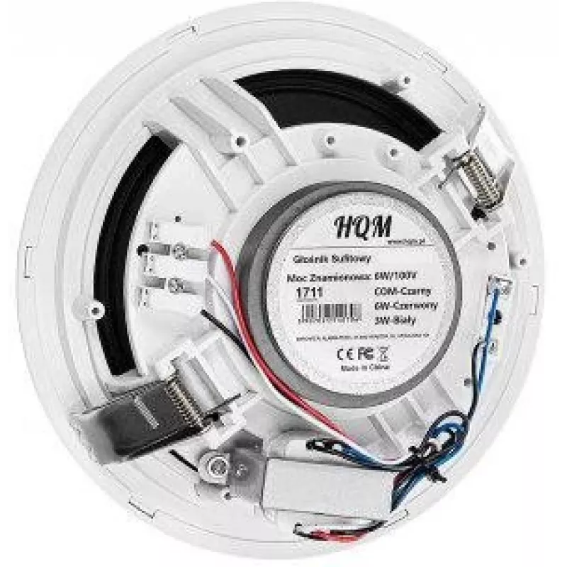 HQM HQM-SO616 6W Lagede kõlar - 100V liin, 6,5 inch draiver, valge
