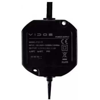 VIDOS P12/15 Toiteplokk 12V 1.5A DIN-liistule