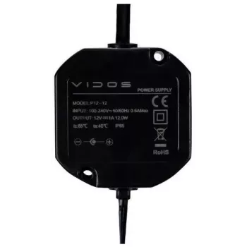 VIDOS P12/12 Toiteplokk 12V 1.2A DIN Rööpale