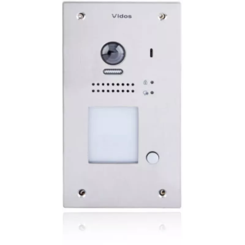 VIDOS DUO S1201A 2-juhtmeline videouksesilm RFID-ga, Full HD 1080p, hõbedane/tumehall