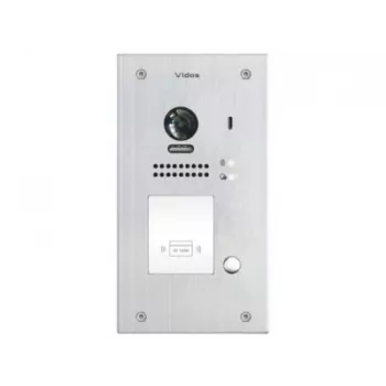VIDOS DUO S1201A 2-juhtmeline videouksesilm RFID-ga, Full HD 1080p, hõbedane/tumehall