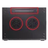 GETFORT CALI 15U 600x550 Seinale Paigaldatav Kahesektsiooniline Riiulikapp Must