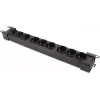 Getfort GF-9R30/IEC 1U 19-tolline riiuli PDU 9x IEC C13 pistikupesaga, 16A, 3m kaabel, must