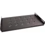 Getfort 45cm 19 inch 1U fikseeritud riiul rack-kappi - must
