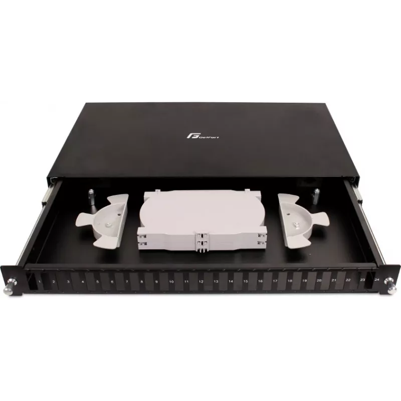 GETFORT GF-FO02-DX 1U 19 Tolli 24xSC Duplex Fiiberoptiline Jaotuspaneel Lükandsahtlitega