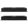 Getfort GF-FAN2 1U 19-tolline riiuliventilaatoripaneel 2 ventilaatoriga, must