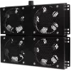 Getfort GF-FAN4 2U 19-tolline riiulisse paigaldatav ventilatsioonipaneel 4 ventilaatoriga, 120mm, 230V, must