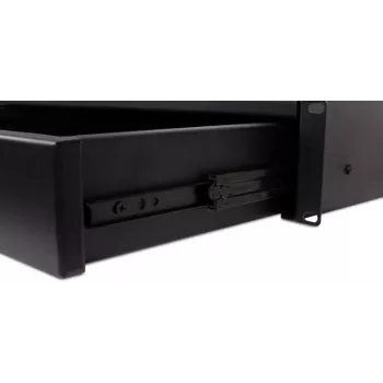 GETFORT GF-2U-drawer 2U Rack Drawer - 19-inch Steel, Black, Lockable, 25kg Capacity