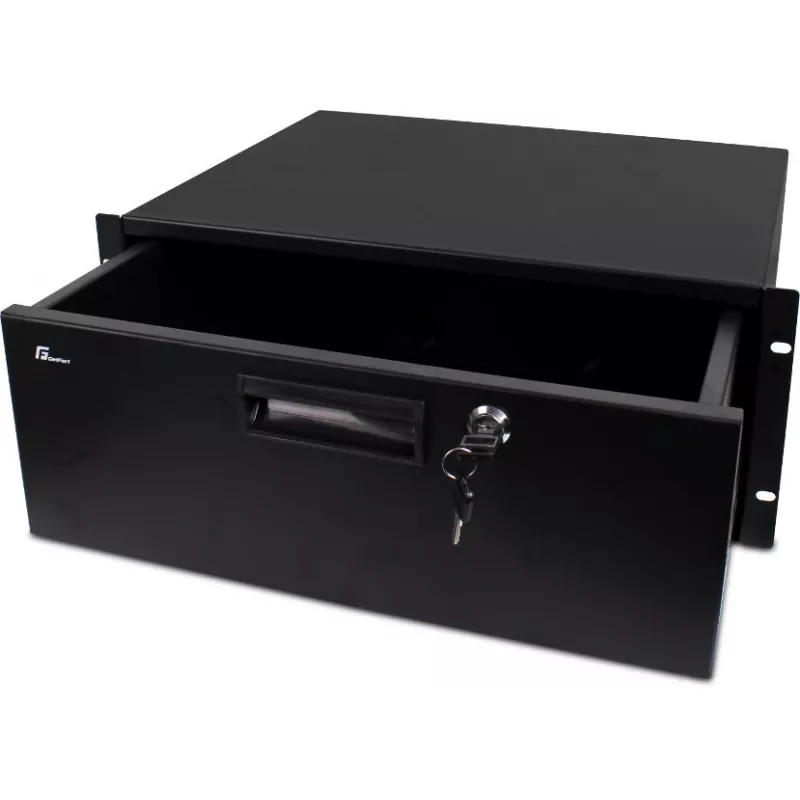 Getfort GF-4U-drawer 4U Rack Drawer - 19-tolline Lükandsahtel Lukuga, Must