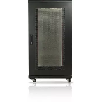 GETFORT 19-tolline 22U põrandal seisev serverikapp 600x600mm perforeeritud terasustega must
