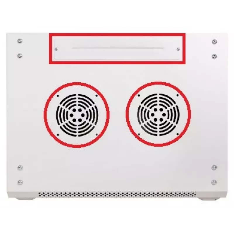 GETFORT ECO v2 19 inch 4U 600x450 seinakapp hall (RAL 7035)