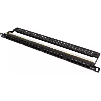 GETFORT PGF-5EUTP24-B7 Patch Panel UTP Cat.5e 24 Port 0.5U 19 inch Must
