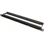 GETFORT PGF-5EUTP24-B7 Patch Panel UTP Cat.5e 24 Port 0.5U 19 inch Must