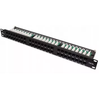 GETFORT PGF-5EUTP48-B9 Patch Panel UTP Cat.5e 48 Port 2U 19 inch Rackmount Black
