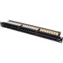 Patch Panel UTP Cat.6 48 Ports 2U 19 inch Rack-Mountable Black GETFORT PGF-6UTP48-B9