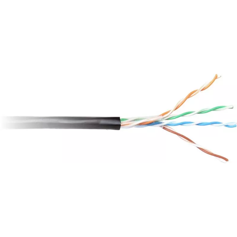 GETFORT Cat.5e U/UTP Outdoor UV-Resistant Dry Core Cable 305m Black