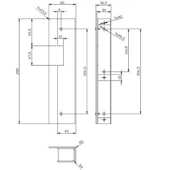 ELEKTRA-PLUS Kaseta Elektra Surowa R3, R4, R5; 3378 Flush-Mounted Installation Box 3-Gang White