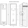 ROGER PRT12LT-BK lähi-luger, RFID 125 kHz, RS485/Wiegand/DALLAS, IP67, must