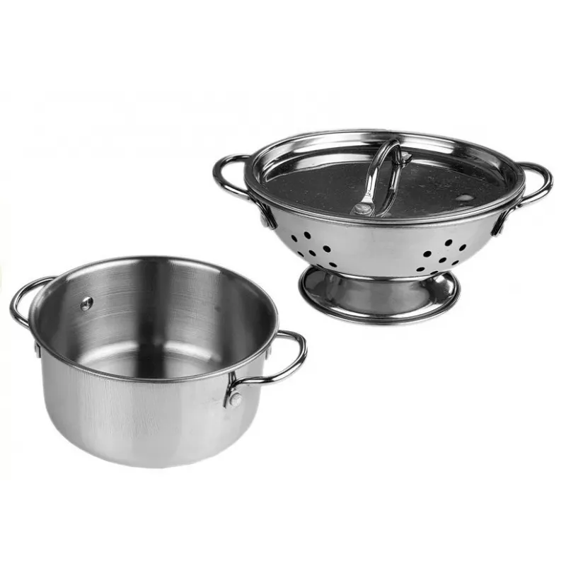 LEAN TOYS Stainless Steel Pots and Pans Miniature 8 pcs