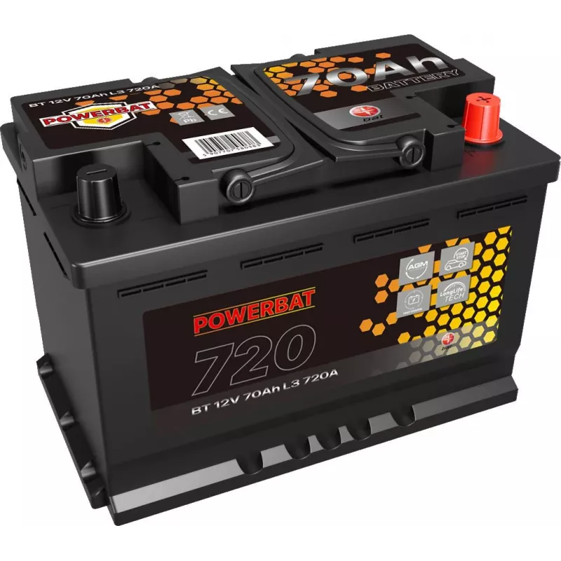 POWERBAT L3 12V 70Ah AGM Start-Stop Aku