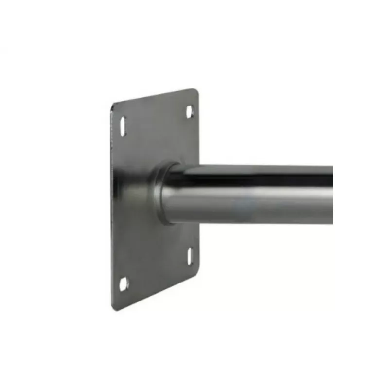 CORAB USL-48/250AL Nurgeline seinakinnitusklamber 48 mm postile, 250 mm nihkega, alumiinium, hõbedane