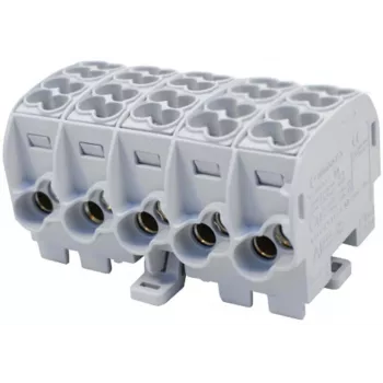 SIMET SIMBLOCK SCB 25-5X Jaotusplokk Al/Cu 1x25mm² Sisend 5x1,5-16mm² Väljund Hall