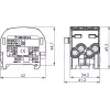 SIMET SCB 25-2 Harujaotusklemm 1-pooluseline 100A 1000V Al/Cu Sinine 81505003