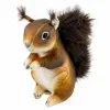 LEAN TOYS Plush Squirrel Mascot Cuddly Toy Realistic Brown 22 cm