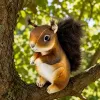 LEAN TOYS Plush Squirrel Mascot Cuddly Toy Realistic Brown 22 cm