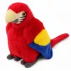 LEAN TOYS Plush Parrot Macaw Exotic Bird Mascot Cuddly Toy Red 24 cm