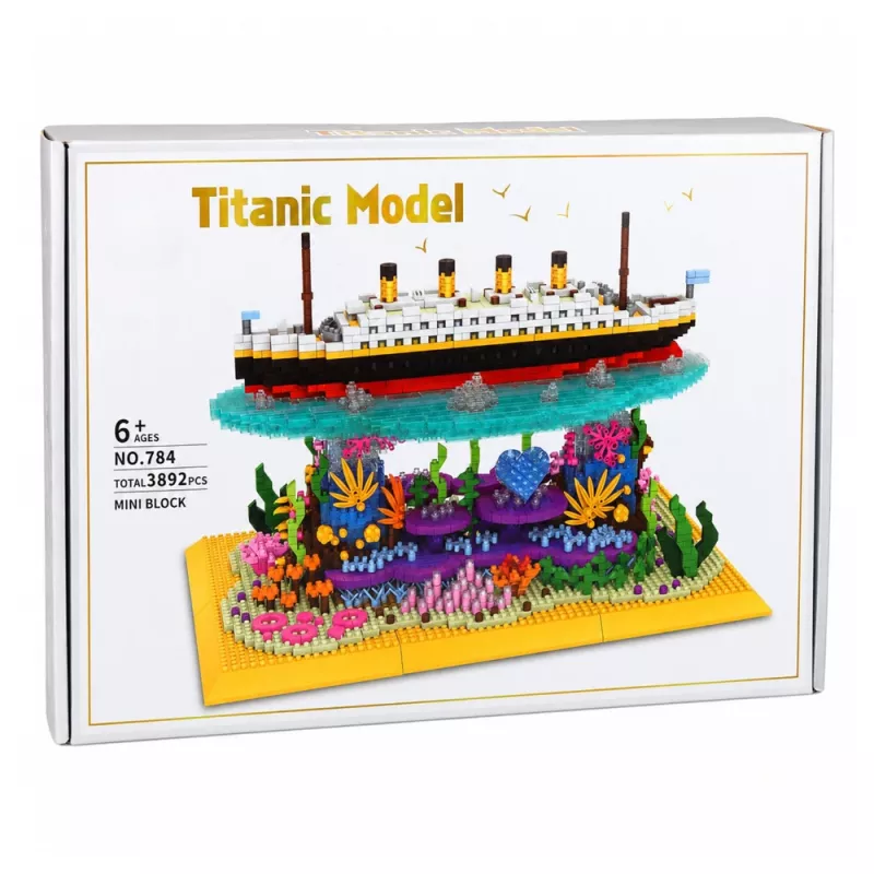 LEAN TOYS Ehitusklotsid Titanic laev korallrifil 3892 tk