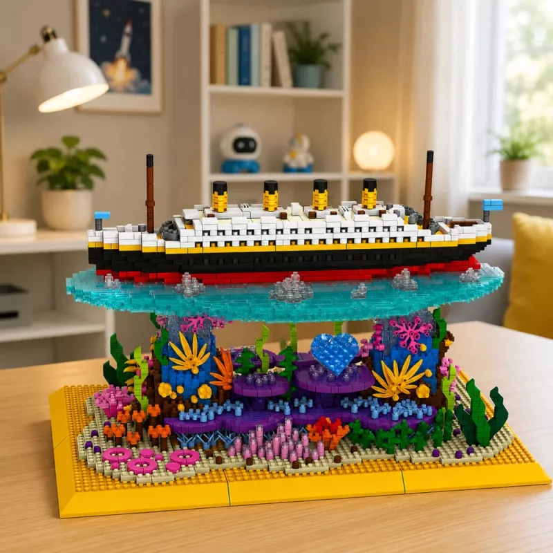 LEAN TOYS Ehitusklotsid Titanic laev korallrifil 3892 tk