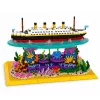 LEAN TOYS Ehitusklotsid Titanic laev korallrifil 3892 tk