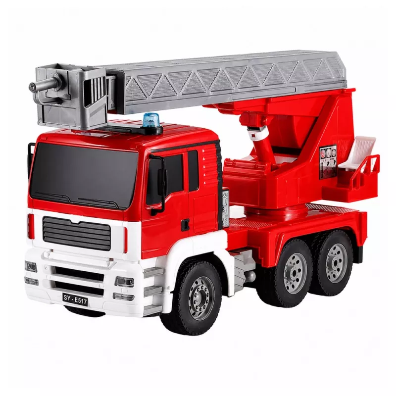 LEAN TOYS Tuletõrjeauto 660° pöörleva noolega, kaugjuhitav RC 1:20
