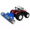 LEAN TOYS Kaugjuhitav Traktor Rulliga RC Tuled Punane 1:24