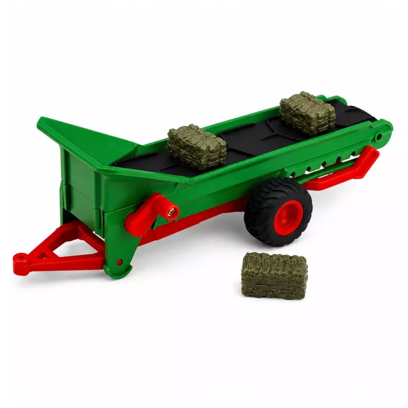LEAN TOYS Kaugjuhitav Põllumajandustraktor Konveierlindiga RC Heina Pallid Tuled 1:24