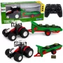 LEAN TOYS Kaugjuhitav Põllumajandustraktor Konveierlindiga RC Heina Pallid Tuled 1:24