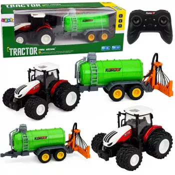 LEAN TOYS Kaugjuhitav Põllumajandustraktor Vedelväetisepritsiaga 1:24