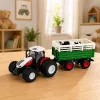 LEAN TOYS Kaugjuhitav RC Farm Traktor Haagise ja Lehma Figuuriga 1:24