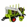 LEAN TOYS RC kaugjuhitav traktor metsahaagise ja puidukäpaga 1:24