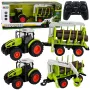 LEAN TOYS RC kaugjuhitav traktor metsahaagise ja puidukäpaga 1:24