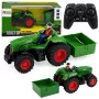 LEAN TOYS Kaugjuhitav Põllumajandustraktor Kasti Haagisega Farmer 1:24
