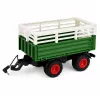 LEAN TOYS Kaugjuhitav RC Põllumajandustraktor Kallurhaagise ja Tuledega 1:24