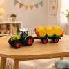 LEAN TOYS Kaugjuhitav RC Farm Tractor heinapallihaagise ja tuledega 1:24