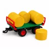 LEAN TOYS Kaugjuhitav RC Farm Tractor heinapallihaagise ja tuledega 1:24