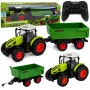LEAN TOYS Kaugjuhitav RC Põllumajandustraktor Kallurhaagise ja Tuledega 1:24