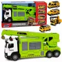 LEAN TOYS Veoauto kraana ja autotransportööriga Tuled Helid Roheline